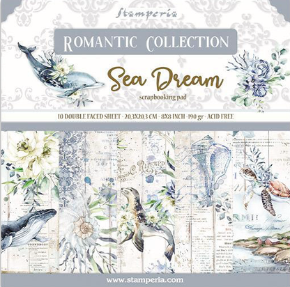 Romantic Sea Dream 8"x8" Scrapbooking Pad