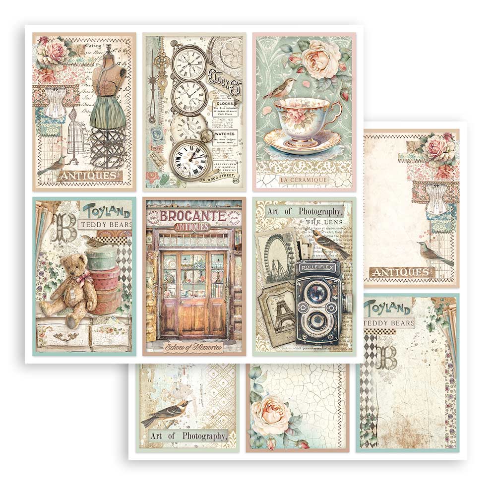 Brocante Antiques 12"x12" Scrapbooking Pad