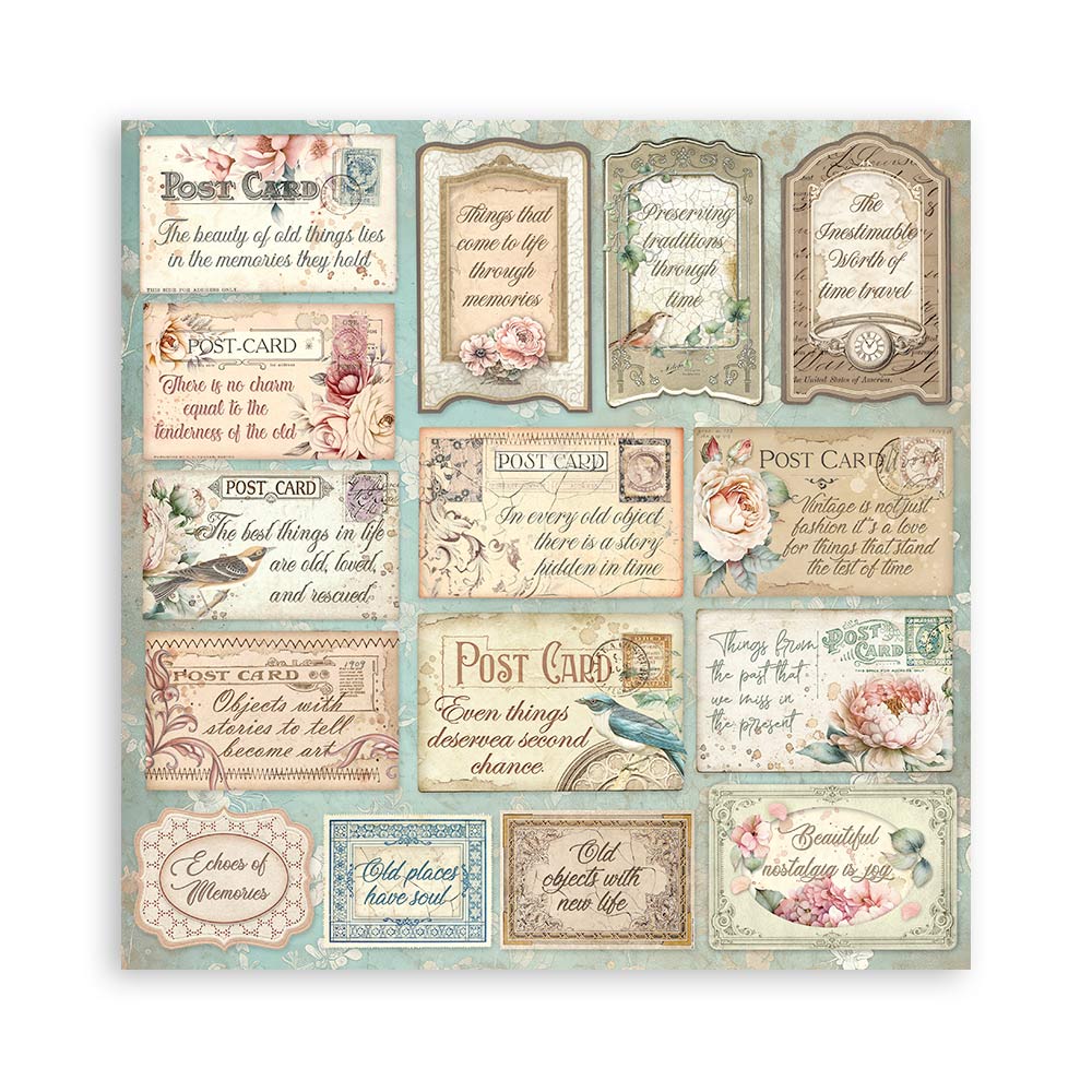 Brocante Antiques 12"x12" Scrapbooking Pad