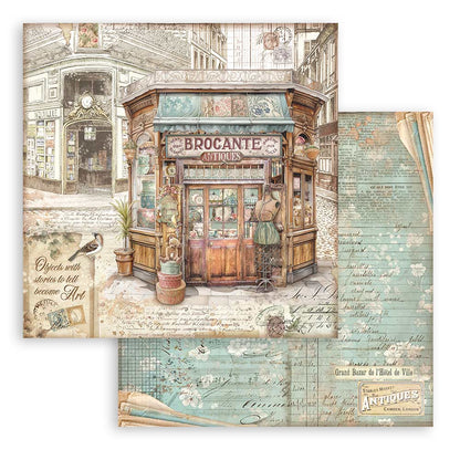 Brocante Antiques 8"x8" Scrapbooking Pad