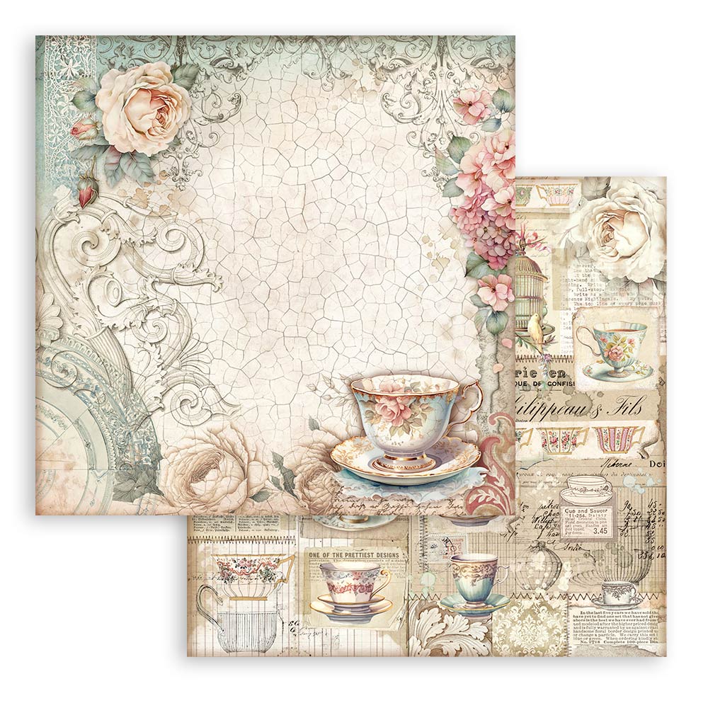 Brocante Antiques 12"x12" Scrapbooking Pad