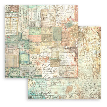 Brocante Antiques Backgrounds 12"x12" Scrapbooking Pad