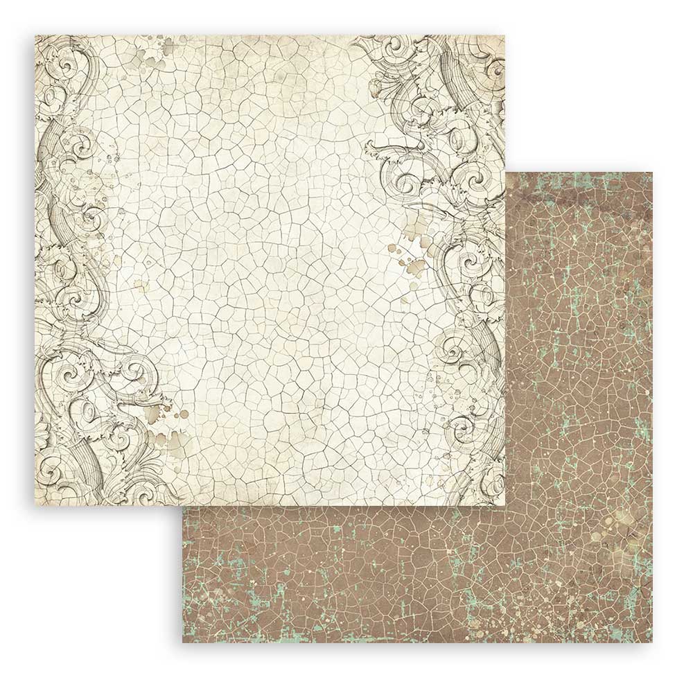 Brocante Antiques Backgrounds 12"x12" Scrapbooking Pad