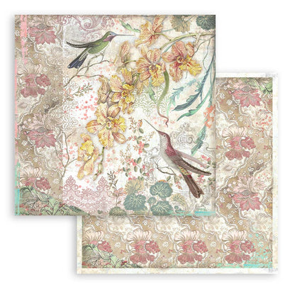 Orchids & Cats 12"x12" Scrapbooking Pad