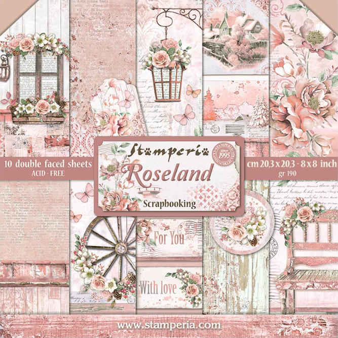 Roseland 8"x8" Scrapbooking Pad