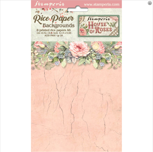 House of Roses A6 Rice Paper Set
