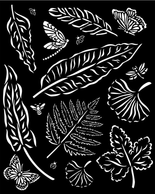 Leaves 20cmx25cm Stencil