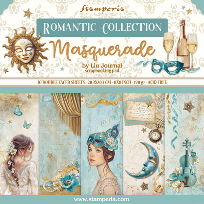 Masquerade 8"x8" Scrapbooking Pad