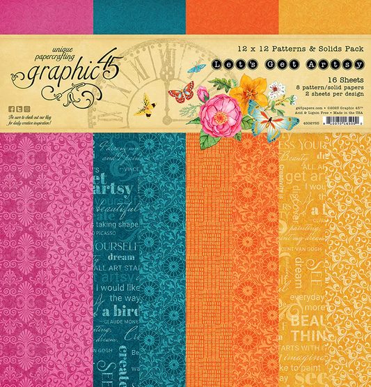 Let's Get Artsy 12x12 Patterns & Solids Pack
