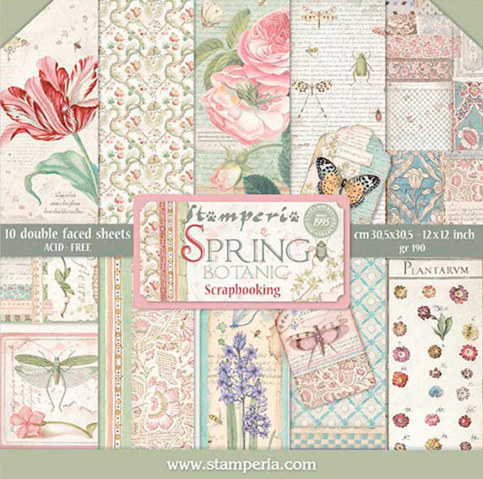 Spring Botanic 12"x12" Scrapbooking Pad