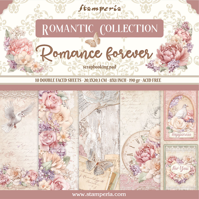 Romance Forever 8"x8" Scrapbooking Pad