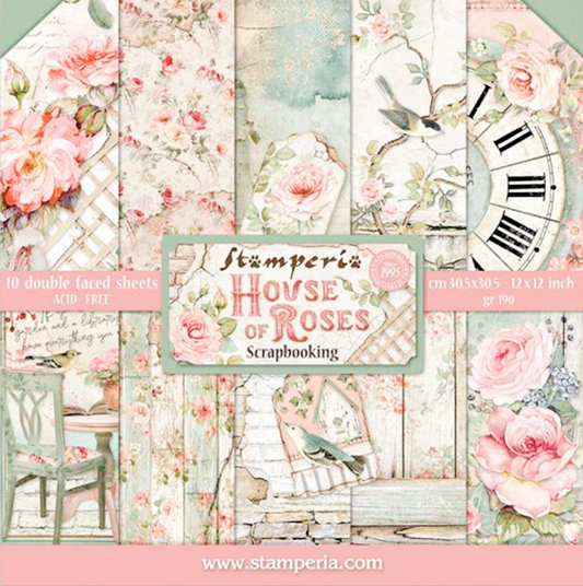 House of Roses 12"x12" Scrapbooking Pad