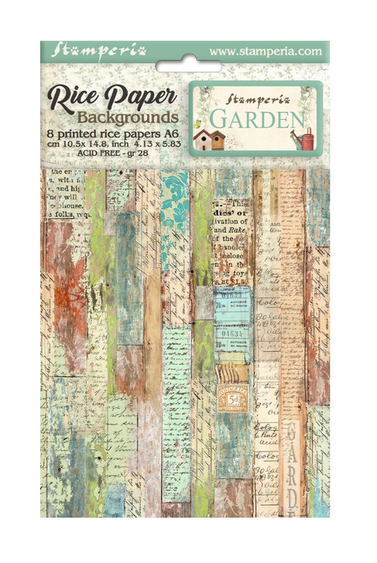 Garden A6 Rice Paper Set