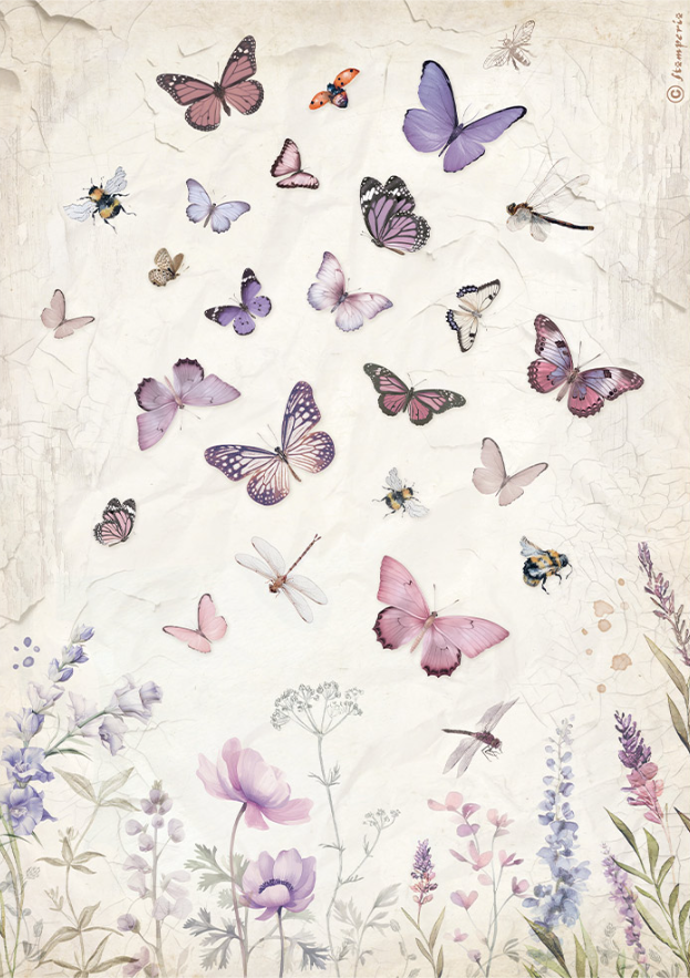 Butterfly A4 Rice Paper