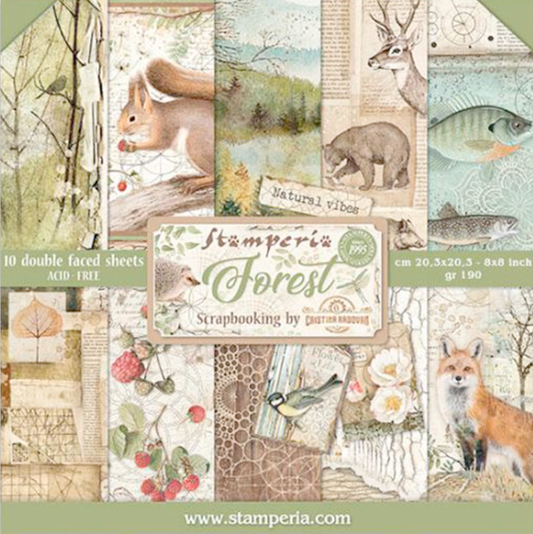 Forest 8"x8" Scrapbooking Pad