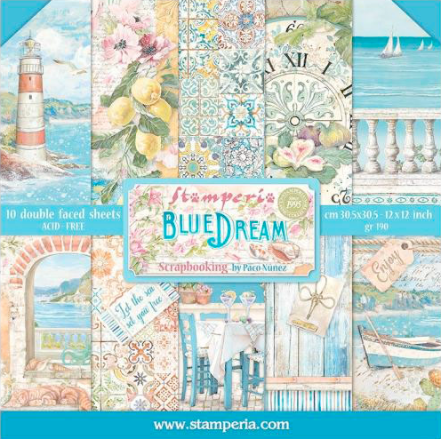 Blue Dream 12"x12" Scrapbooking Pad