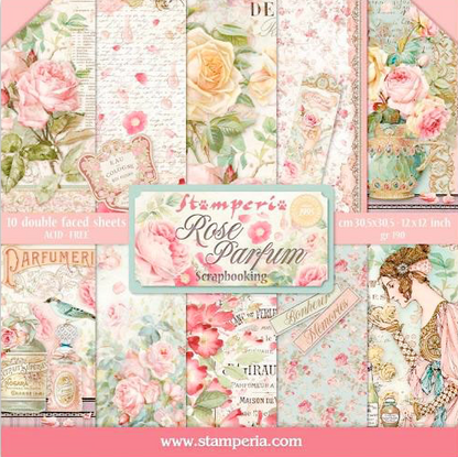 Rose Parfum 12"x12" Scrapbooking Pad