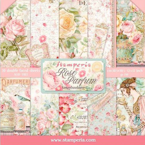 Rose Parfum 12"x12" Scrapbooking Pad