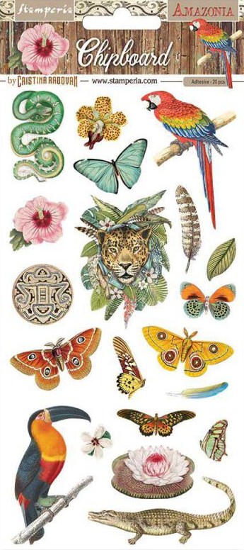 Amazonia Cardboard Stickers