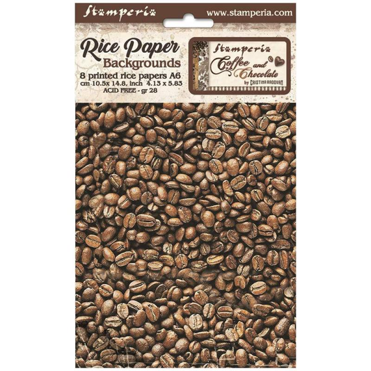 Coffee and Chocolate A6 Rice Paper Set