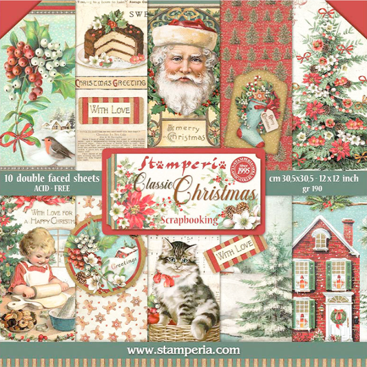 Classic Christmas 12"x12" Scrapbooking Pad