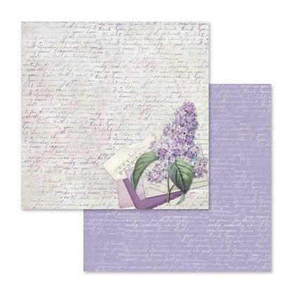 Lilac Flowers 12"x12" Scrapbooking Pad