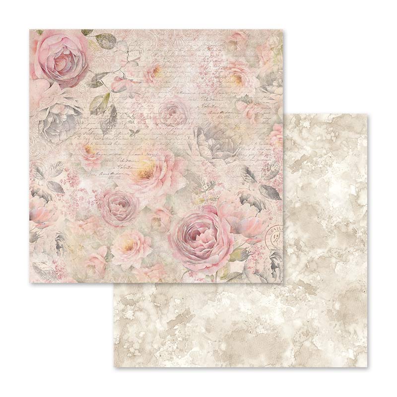 Shabby Rose 12"x12" Scrapbooking Pad