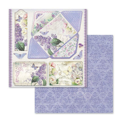 Lilac Flowers 12"x12" Scrapbooking Pad