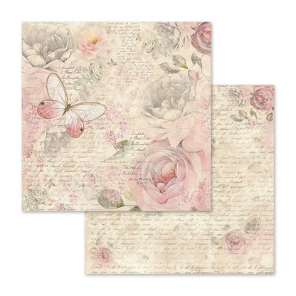 Shabby Rose 12"x12" Scrapbooking Pad