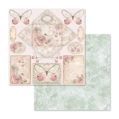 Shabby Rose 8"x8" Scrapbooking Pad