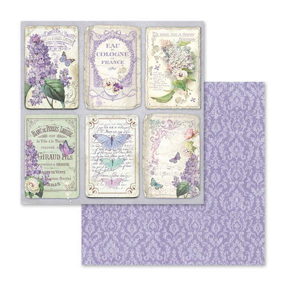 Lilac Flowers 12"x12" Scrapbooking Pad