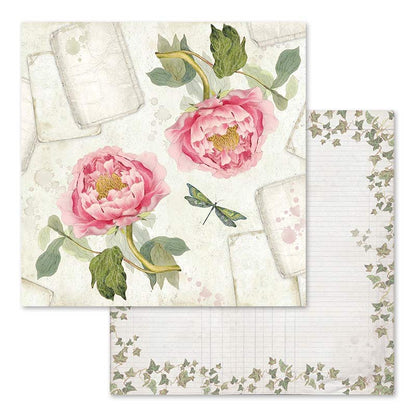 Letters & Flowers 12"x12" Scrapbooking Pad