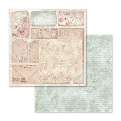 Shabby Rose 12"x12" Scrapbooking Pad