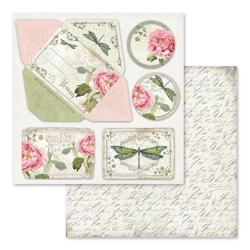 Letters & Flowers 12"x12" Scrapbooking Pad