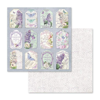 Lilac Flowers 12"x12" Scrapbooking Pad