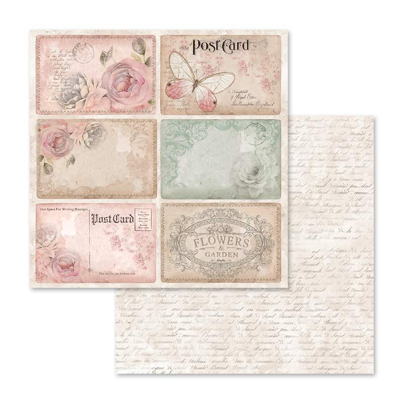 Shabby Rose 12"x12" Scrapbooking Pad