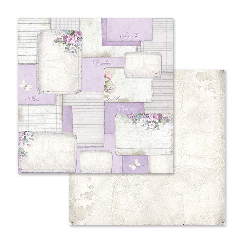 Lilac Flowers 12"x12" Scrapbooking Pad