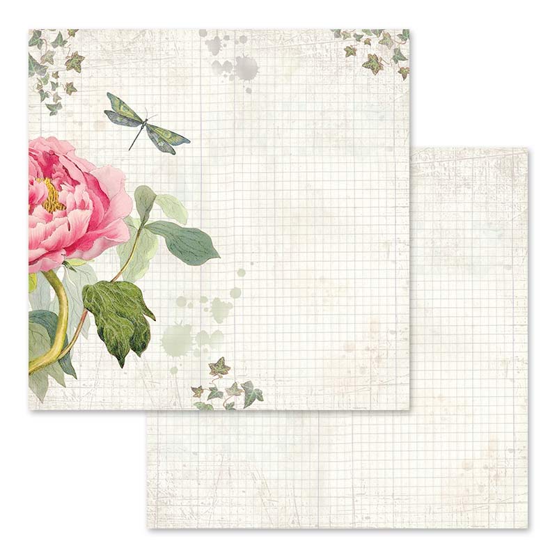 Letters & Flowers 12"x12" Scrapbooking Pad