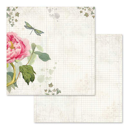 Letters & Flowers 12"x12" Scrapbooking Pad