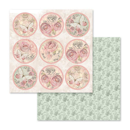 Shabby Rose 12"x12" Scrapbooking Pad