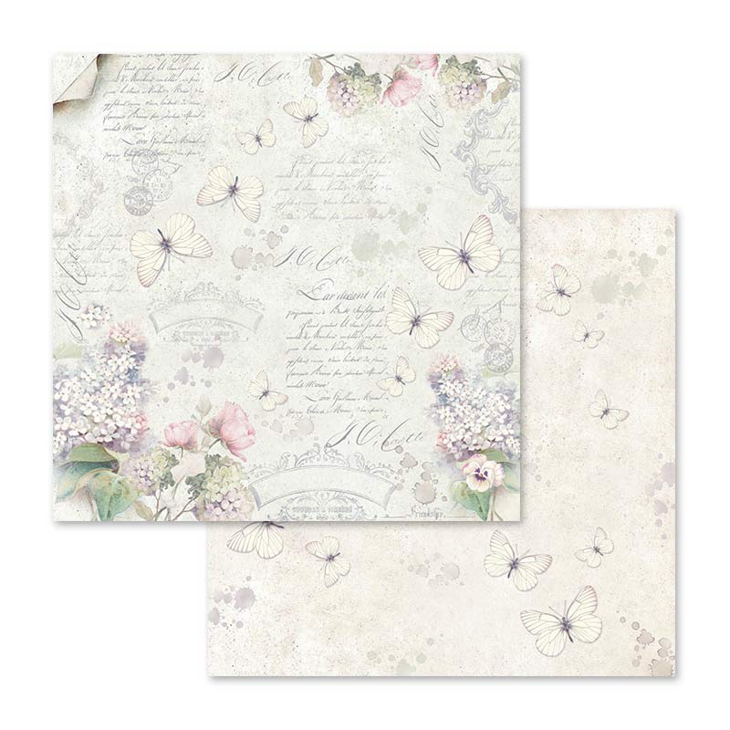 Lilac Flowers 12"x12" Scrapbooking Pad