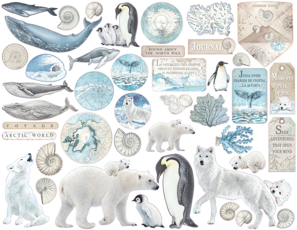 Arctic Antarctic Cardboard Die-Cuts