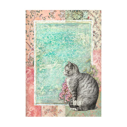 Orchids and Cats A6 Rice Paper Set