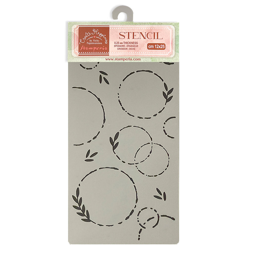 Garlands 12cmx25cm Stencil