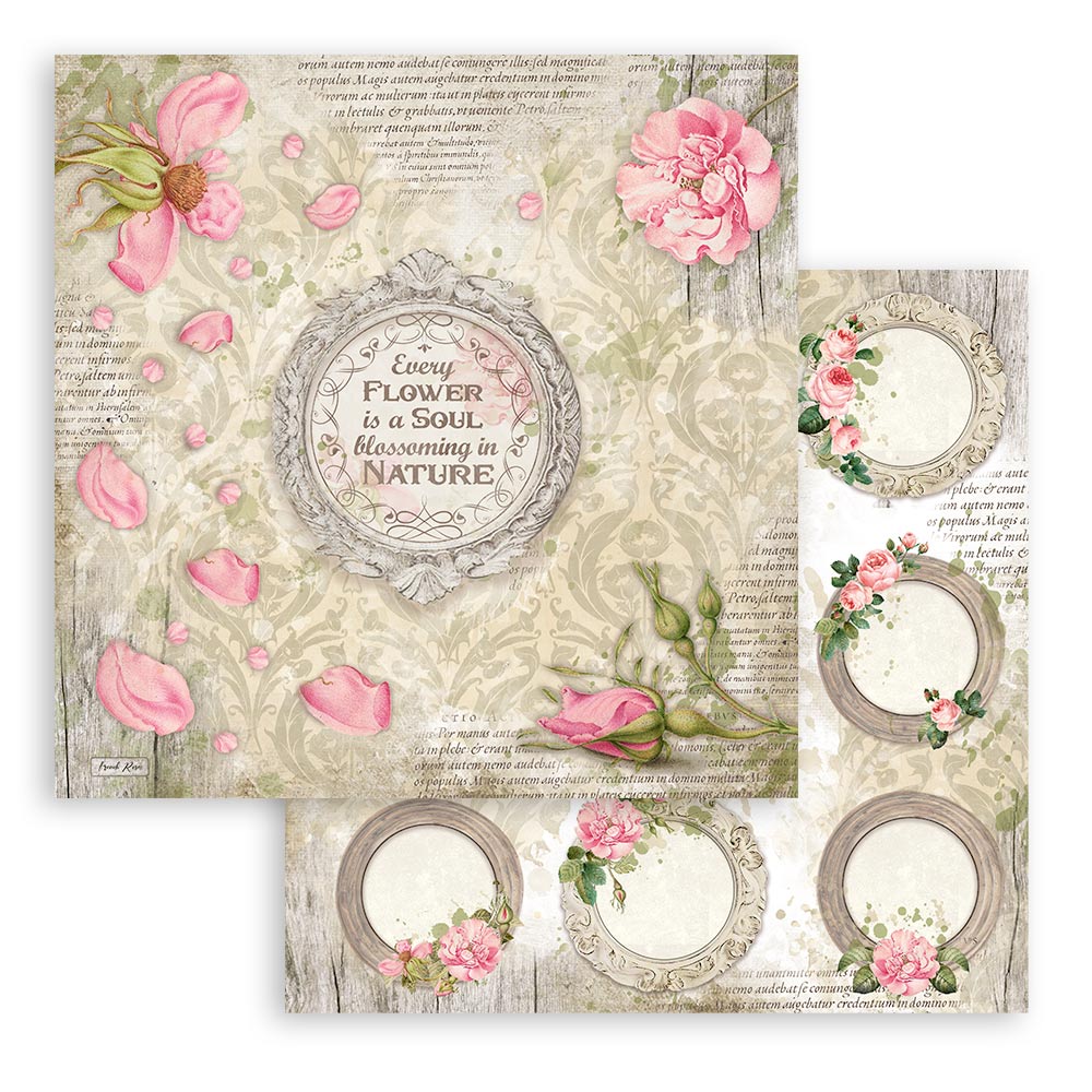 Romantic Garden House 12"x12" Scrapbooking Pad