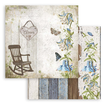 Romantic Garden House 12"x12" Scrapbooking Pad