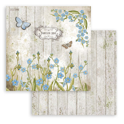 Romantic Garden House 12"x12" Scrapbooking Pad