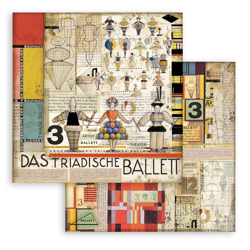 Bauhaus 8"x8" Scrapbooking Pad