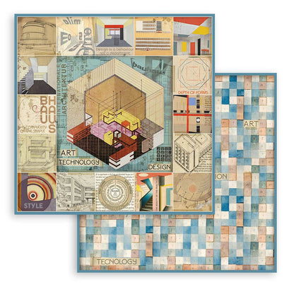 Bauhaus 8"x8" Scrapbooking Pad