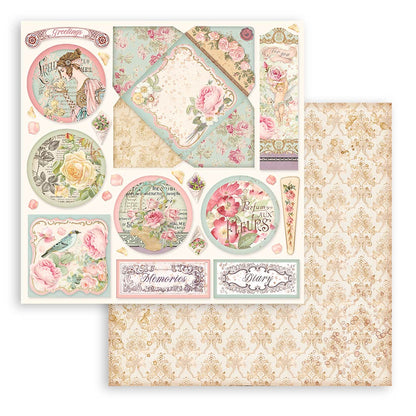 Rose Parfum 12"x12" Scrapbooking Pad